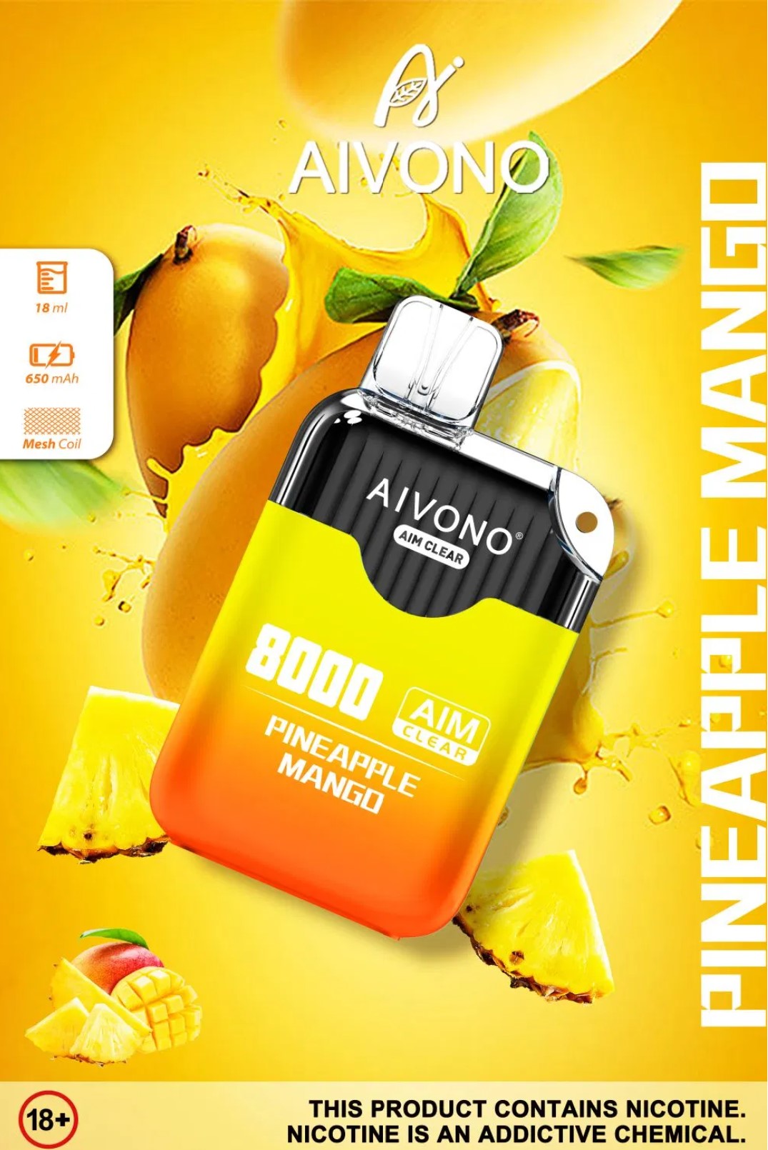 Pineapple Mango Disposable Vape 8000 Puffs
