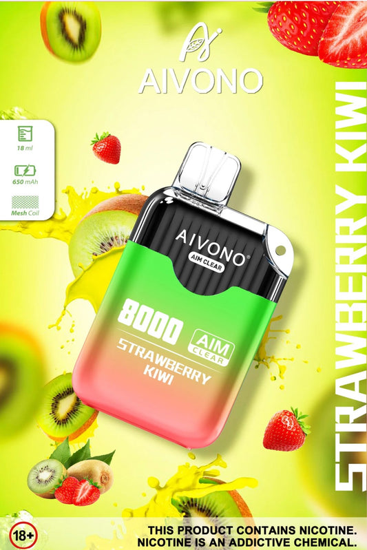 Strawberry Kiwi Disposable Vape 8000 Puffs
